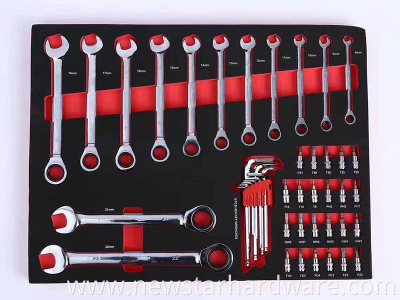 conjunto de carrinho para armário de ferramentas
